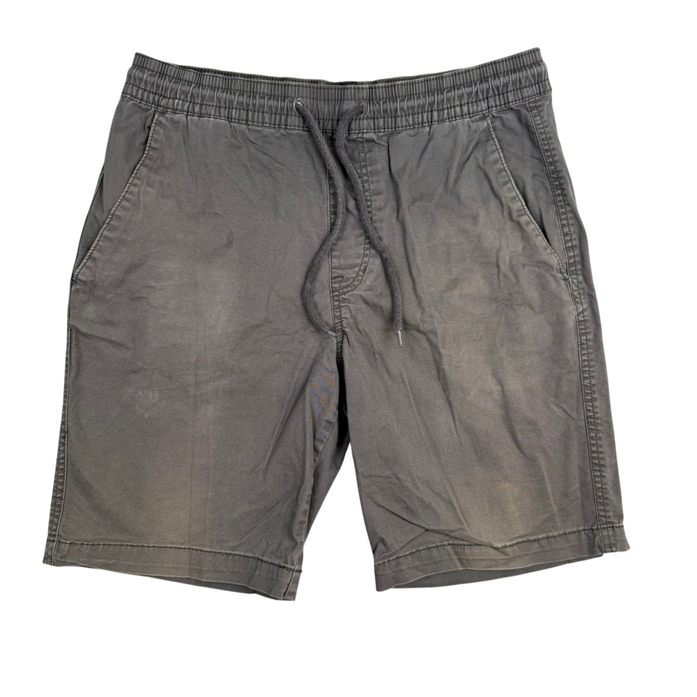Volcom True To This Mens Gray Elastic Waist Drawstring Shorts Grunge Y2K Size 30